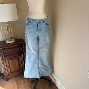 Light Blue Wide-Leg Women Jeans